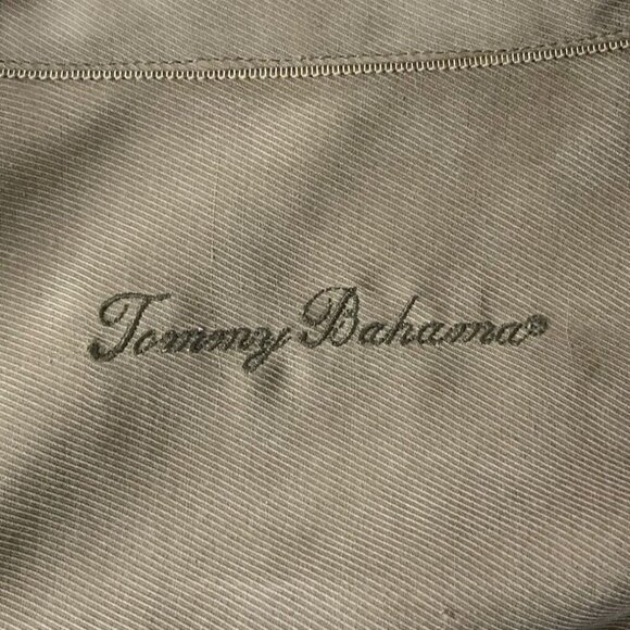 Tommy Bahama Mens Shirt XL Chocolate Brown Silk Wool Long Sleeve Button Down - Picture 5 of 8